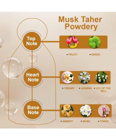Musk Taher Powdery Eau De Parfum for Men and Women 2.7 Oz - Buy Online on GoSupps.com