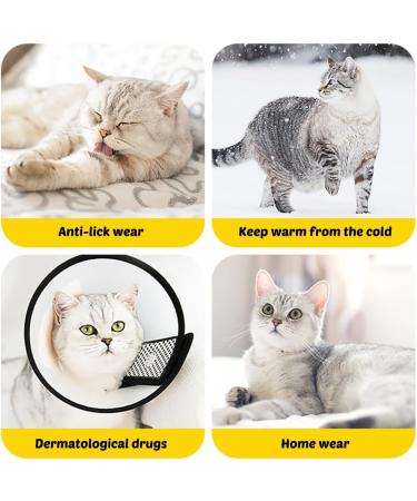 Adjustable Cat Protective Collar - Waterproof Postoperative Cone for Kittens & Cats | Leak Protection & Comfort - Buy Online on GoSupps.com