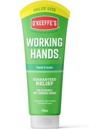 O Keeffe s Working Hands Value Tube 190ml (2 Pack) Hand Cream for Extremely Dry Cracked Hands | Non-Greasy Unscented & Instantly Boosts Moisture Levels TUBE 190 ml (Pack of 2) - Buy Online on GoSupps.com