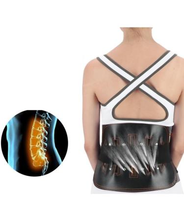 Buy Black M Lumbar Support Belt - Breathable Waist Corrector & Smoothing Band - Fixed Design for Back Pain Relief | International Shipping - Buy Online on GoSupps.com
