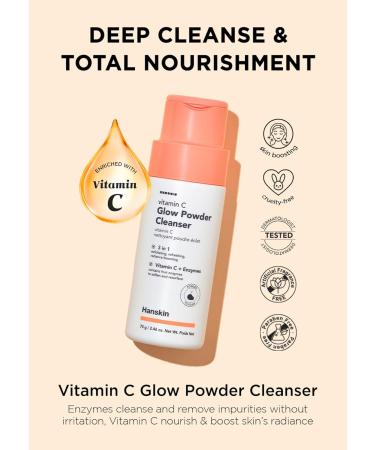 Hanskin BHA & Vitamin C Exfoliating Duo BHA Pore Cleansing Oil & Vitamin C Powder Cleanser | Oil Control Blackhead Care & Radiant Glow for Oily & Combination Skin | Korean Skincare Set K-Beauty - Buy Online on GoSupps.com