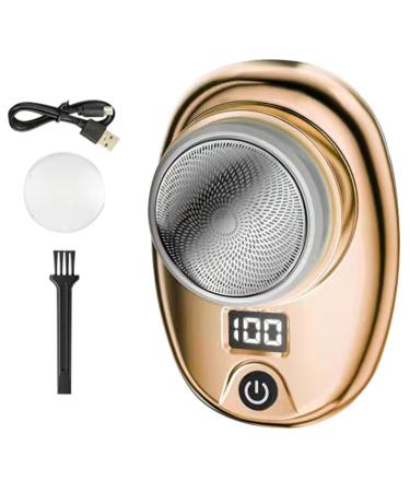 WosieUe mini -Reiserasierer for men in pocket format washable rechargeable portable pain -free trimmer durable easy to use gold