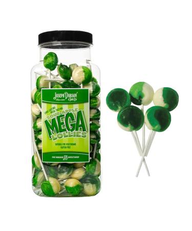 Joseph Dobson & Sons Unwrapped Mega Lollies Jar 1.9kg (Sour apple)
