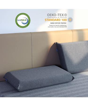 Newentor 2-Sided Memory Foam Pillow for Neck Pain Relief - CertiPUR-US Certified Large Cervical Pillow with Modal Fiber Pillowcase - Buy Online on GoSupps.com