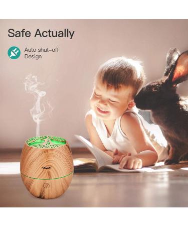 CCKeyin 120ml Portable Essential Oil Diffuser - Ultrasonic Humidifier with 7 Color-Changing LED Lights | Waterless Aromatherapy for Home & Travel - Buy Online on GoSupps.com