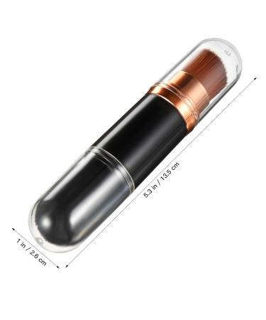 Minkissy 2 in 1 Telescopic Cosmetic Brush - Portable Makeup Brush for Foundation Concealer Powder - Black - Buy Online on GoSupps.com