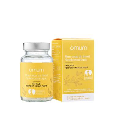 OMUM - Fatigue and Immunity Supplement - 60 capsules 1 month - Mon Coup de Boost - Plants, vitamins, zinc- Proven efficacy - Natural, Made in France, Vegan, Pregnancy and Breastfeeding Compatible