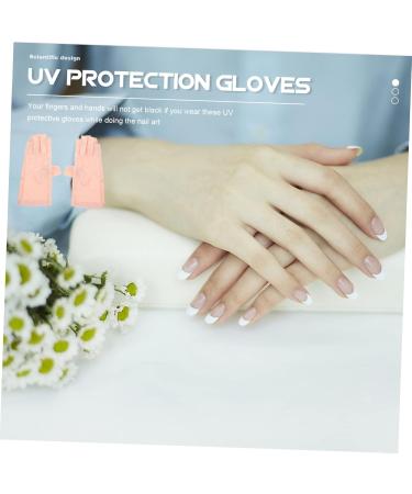 minkissy 2 Pairs Sun Protection Half Finger Gloves Sun Protection Gloves Anti-uv Gloves Manicure Tools Uv Prevention Gloves Nail Art Protector Light Lamp Gloves Hand Guard Nylon Miss Riding - Buy Online on GoSupps.com