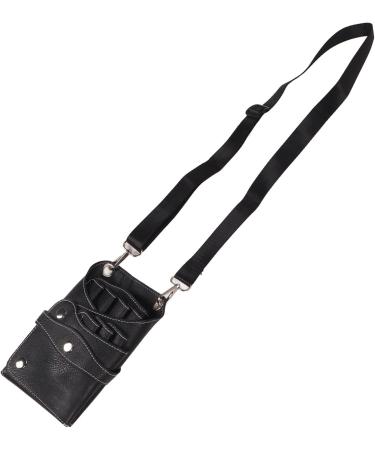 YAOGOHUA Hair Scissors Pouch Double Layer Waterproof PU Leather Hairdressing Tool Bag with Belt for Salon Barber Store - Buy Online on GoSupps.com