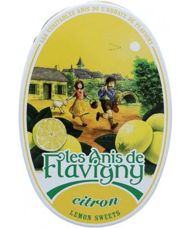 G n rique Anis de Flavigny Authentic aniseed candies in a 50g oval tin Lemon | Tradition & Artisanal Pleasure