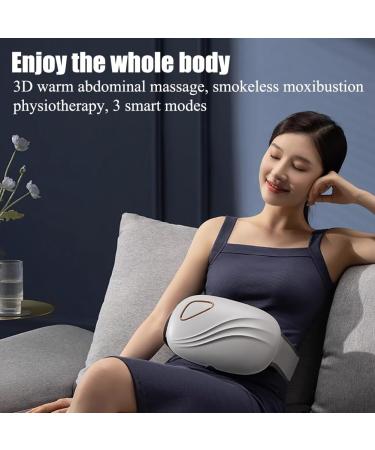 Rkxkj Abdominal Massage Device - Bian Stone 3 Modes & Speeds Hot Compress for Flatulence Relief - Buy Online on GoSupps.com