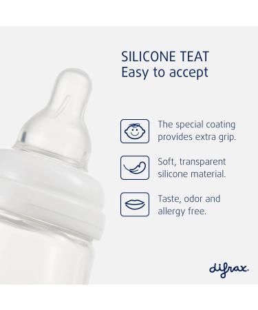 Difrax S Large Shape Advantage Baby Bottle Set - 250 ml - Anti Colic 0-6 Months Baby Bottles Birth and Up - Cream and Beige - Buy Online on GoSupps.com