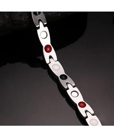 Men's Stainless Steel Dragon Pattern Arm Chain | Magnetic Therapy Bracelet for Arthritis Pain Relief - Buy Online on GoSupps.com