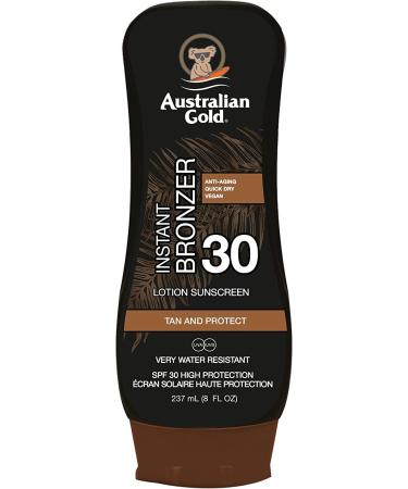 Australian Gold - Sunscreen Lotion with Bronzer SPF 30 237 ml - Buy Online on GoSupps.com