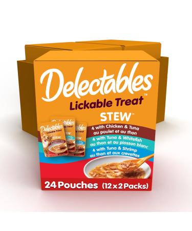 Hartz Delectables Stew Lickable Wet Cat Treats Variety Flavours 24 Pack PET_FOOD