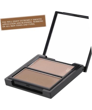  Didiseaon Didiseaon 2 disc repair cosmetic contouring face shadow cosmetic palette lighter shade powder shading face position flash powder nose shadow powder tray - Buy Online on GoSupps.com