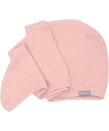 PROTECHT DRYPLUS Super Absorbent Microfibre Hair Turban - Gossamer Pink | Quick Drying Hair Wrap - Buy Online on GoSupps.com