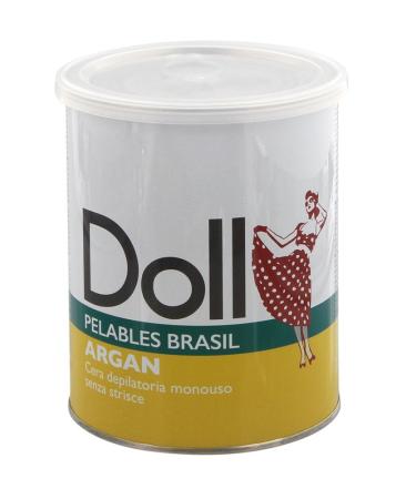 Kosmetex Argan Doll Wax Pelables Primo wax tin for flexible waxing without fleece strips 800g