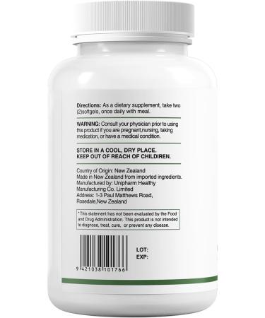 HUJ Omega 3 Fish Oil 1000mg Softgels - EPA+DPA Fish Oil Omega 3 for Heart Brain Skin Eyes & Cardiovascular Support *- 60 Softgels - Buy Online on GoSupps.com