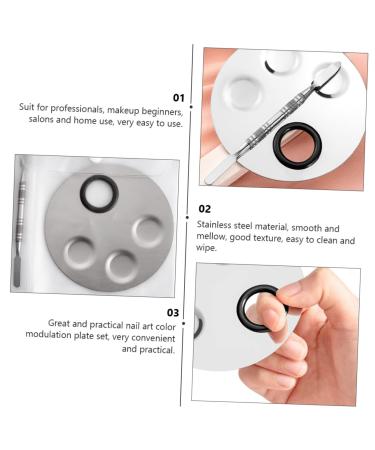 Buy 1 Set Palette Make-up Color Mixing Plate - Manicure Art Kit & Nail Color Mixing Tray for Perfect Nail Designs - International Shipping Available - Buy Online on GoSupps.com