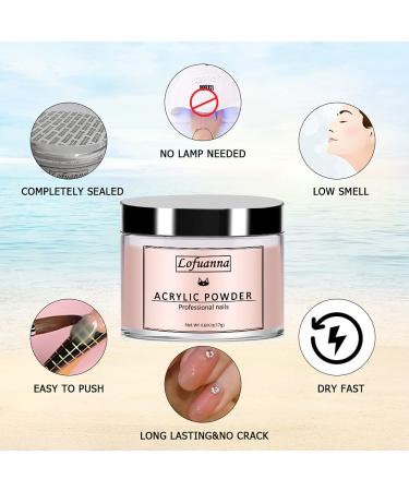 Lofuanna 17g Professional Acrylic Powder - Salon Quality Nail Extension & Art System for Home & Salon Use - Buy Online on GoSupps.com