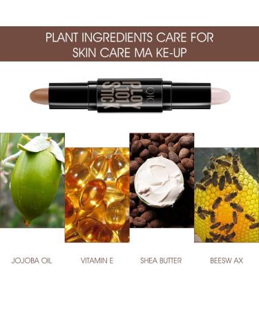 2-in-1 Contouring Pencil & Concealer - Versatile Makeup Highlighter for All Skin Types | International Shipping Available - Buy Online on GoSupps.com