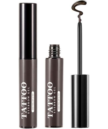 Eyebrow Makeup | Peel Off Sweatproof Tinted Brow Gel with Brow Templates - 3 Days Eyebrow Dye Tools for Women and Girls Long Lasting Eye Brow Cosmetics - Buy Online on GoSupps.com