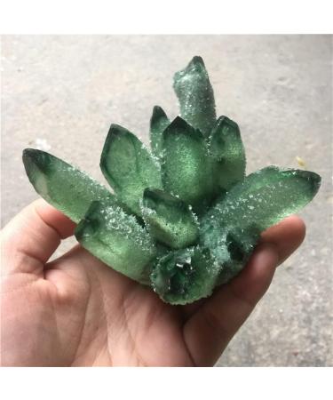 Room Decoration Green Ghost Phantom Quartz Crystal Cluster Rock Stones Crystals Specimen Minerals NaturalReiki Decoration 400-500g - Buy Online on GoSupps.com