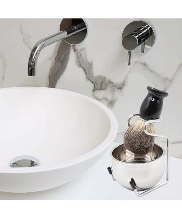 Elvielsl Men's 3-in-1 Shaving Kit with Badger Hair Brush and Stainless Steel Bowl - Traditional Wet Shave Set for Men - Buy Online on GoSupps.com
