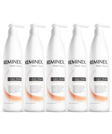 Color Restoration Shampoo - 13.5 Oz Anti Grey Hair Proprietary Formula Reverses White Hair To Natural Color - No Dyes Solution For Men And Women (5 Pack) 13.5 Fl Oz (Pack of 5)