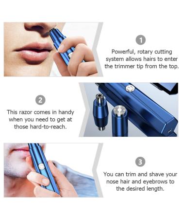 FRCOLOR Electric Nose Hair Trimmer & Eyebrow Razor Set for Men & Women Precision Hair Removal & Shaving Tool - Buy Online on GoSupps.com