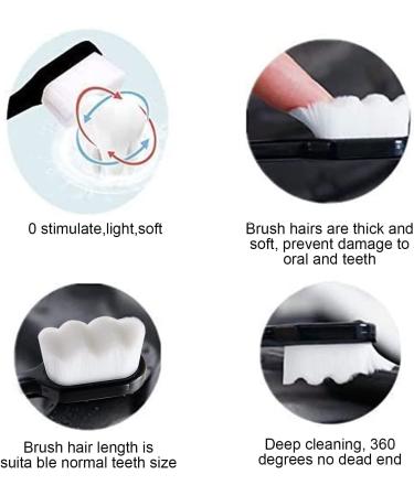 BREVI Premium Nano Toothbrush 4 Pack | Ultra-fine Soft Bristles for Sensitive Gums | Nordic-Inspired Design - Buy Online on GoSupps.com