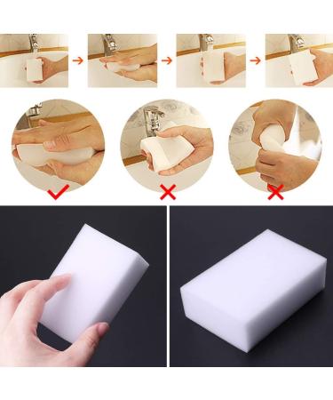 Sponge Eraser Multi Power Scrubber Foam Cleaning Pads Gadget for Home Kitchen Tableware Fork Clean - Buy Online on GoSupps.com