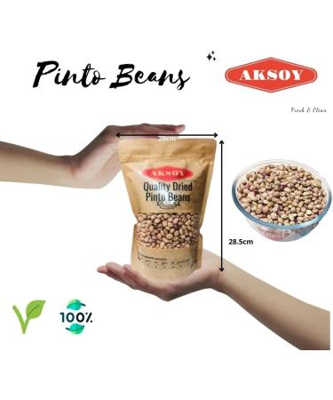 AKSOY Wholefoods Dried Pinto Beans 1.25KG - Premium Quality 1.25 Kilograms - Buy Online on GoSupps.com