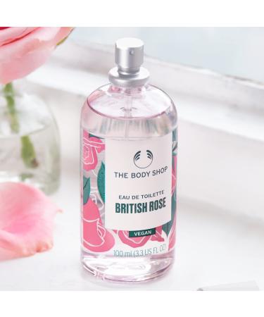 T'he Body-Shop British Rose Eau De Toilette for Women 3.3 Fl Oz Fresh Floral Scent Long-Lasting Vegan-Friendly Perfume - Buy Online on GoSupps.com