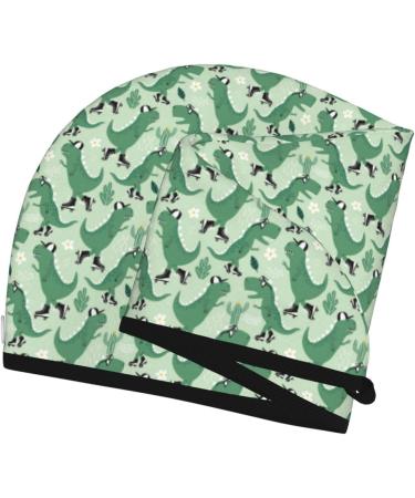 Quick-Dry Dinosaur Roller Skater Hair Towel Wrap | Soft Towel Turban for Effortless Hair Drying - Buy Online on GoSupps.com