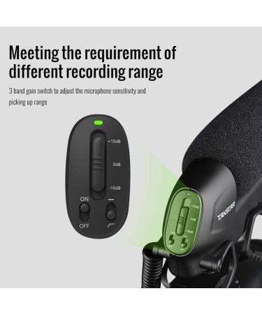 SGC-600 On-Camera Condenser Interview Microphone with Windscreen & Cold Shoe Mount - Compatible with Canon, Nikon, Sony DSLR Cameras - Buy Online on GoSupps.com