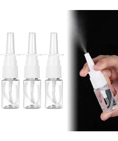 FOMIYES 10ml White Empty Plastic Nasal Spray Bottles Pump Sprayer Mist Nose Spray Refillable Bottle for Saline Water Wash Applications Pack of 20 Pump Bottles - Buy Online on GoSupps.com