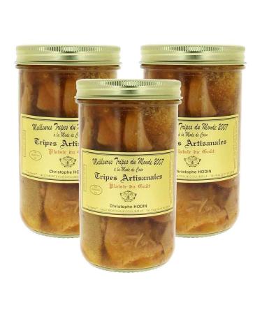 Lot of 3 Caen-style tripes Christophe Hodin - 3 jars of 960g - Produits-Normandie