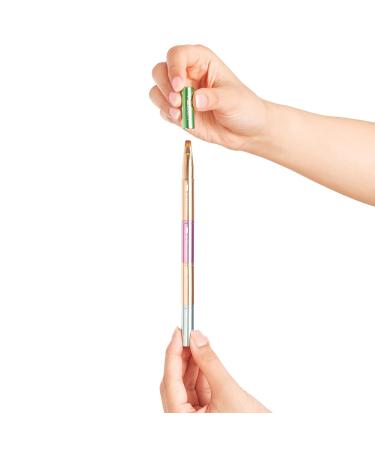 4-in-1 Stackable Travel Makeup Brush Set | Multi-functional Beauty Essential for On-the-Go - Buy Online on GoSupps.com