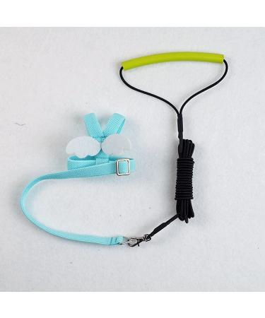 Adjustable Bird Harness Leash with Cute Wing for Parrots - L Blue - Buy Online on GoSupps.com