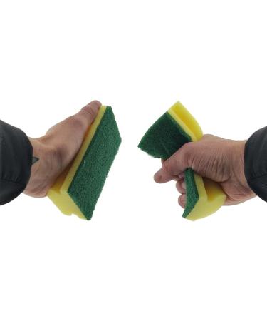 XXL Yellow Scouring Pads - 10 Pack Kitchen Sponge (130x70x45mm) for Effective Pot Cleaning - International Shipping Available - Buy Online on GoSupps.com