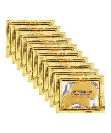 25 Pairs Gold Eye Mask Power Crystal Gel Collagen Masks  Great For Anti Aging  Dark Circles & Puffiness