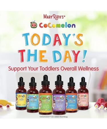 MaryRuth Organics Toddler Vitamin C Drops | USDA Organic Vitamin C Liquid Drops for Toddler | Ages 1-3 Years | Vitamin for Immune Support & Overall Health | Vegan | Non-GMO | 15 Servings - Buy Online on GoSupps.com