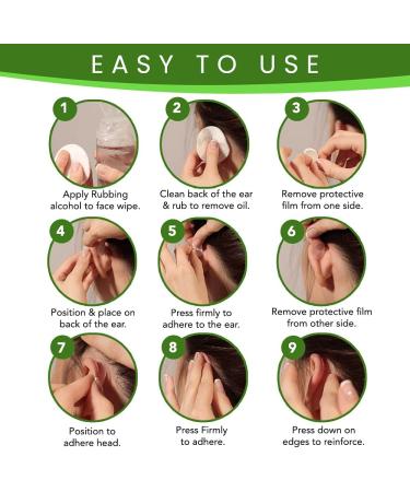 Cosmetic Ear Corrector for Adults | Transparent Silicone Tape for Protruding Ears | 4 Pairs - Non-Surgical Ear Solution - Buy Online on GoSupps.com