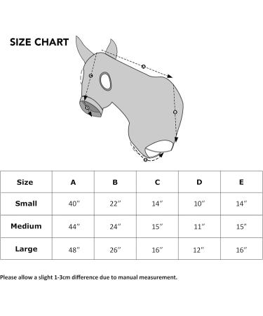 Harrison Howard Soft Fleece Horse Head Hood with Zipper - Stretchy & Comfortable - Large Size - Vivid Lively Stars - Ideal for All-Weather Protection - Buy Online on GoSupps.com