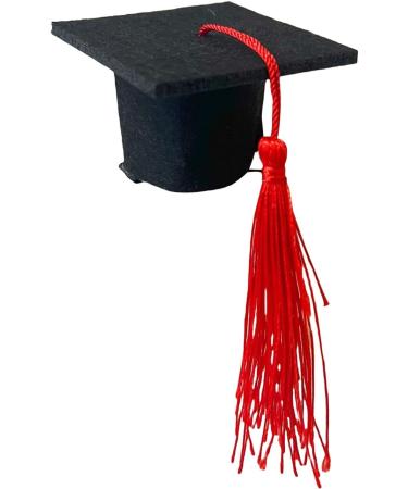 Graduation Hat Insert - 3D Doctoral Hat | Graduation Hat Hairpins Hat Inserts Graduation Accessories for Women Men Red - Buy Online on GoSupps.com