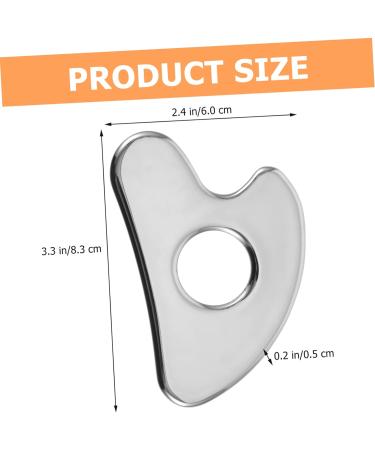 FOMIYES Scraping Board Reusable Massage Scraper Facial Massager Body Massage Plate Body Sculpting Tools Massage Tools Compact Face Scraper Scar Tissue Tool Stainless Steel Scraping Tablets - Buy Online on GoSupps.com