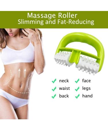 Anti-Cellulite Massage Roll Brush - Wet/Dry Use for Effective Cellulite Reduction - Ideal for Women & Men - Target Shoulders Buttocks Back & Legs (Green) - Buy Online on GoSupps.com