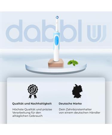 Buy Dabblu Toothbrush Holder | Modern Concrete Design for Oral-B Electric Toothbrush | Anti-Slip Stylish Gray & Ros | Order Now for Elegant Bathroom Decor - Buy Online on GoSupps.com